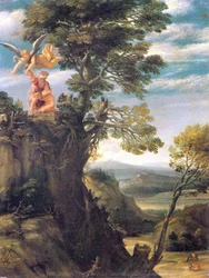 Paesaggio con il sacrificio di Isacco